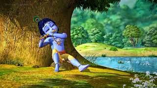 krishna relaxing music video 🌼🙏🙏🦚❤️musicviralvideos [upl. by Lleret]