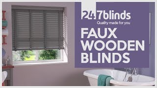 Faux Wood Blinds  247 Blinds [upl. by Pik]