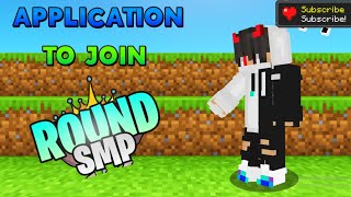 My Application Video For Round SMPApplication To Join Round SMPBlankyBuster VendXGamer N0rzo016 [upl. by Gnaig]