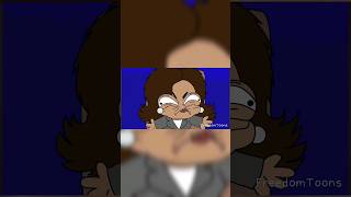 The Real Kamala Harris n DNC Bot Freedomtoons JemOfDaNile 2024elections imposter laugh toon [upl. by Anirbes]