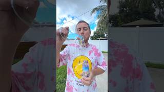 He BLEW a BUBBLE out of a CANDY 😱🍬🤣 shorts khamitovy martaandrustam [upl. by Nickolas]