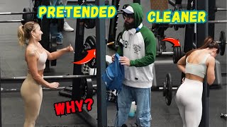 Bodybuilder Anatoly Gym Prank Pretended To Be Cleaner  Anatoly Gym Prank [upl. by Stroup]