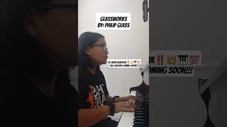 GLASSWORKS BY PHILIP GLASS‼️🔥🎹💯 fyp piano youtube shorts viralvideo philipglass music nyc [upl. by Ardnuhsor]