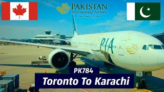 ✈️ 🇨🇦 Canada To Pakistan 🇵🇰  Toronto To Karachi  PIA Flight Report ✈️ [upl. by Dorie]