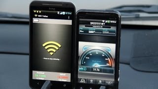 Sprint WiMax EVO3D vs 4G LTE EVO4GLTE 38MBs DOWNLOAD [upl. by Andromache]