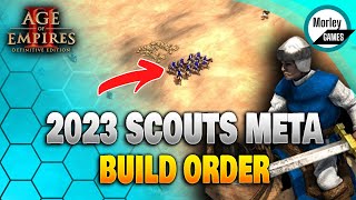 Scout Rush in 2023 18 Pop build order that will Improve AOE2 Game [upl. by Neened]