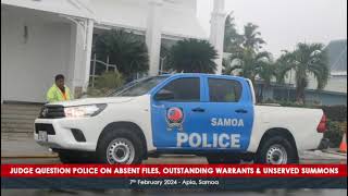 Judge Question Police on Absent Files Outstanding Warrants amp Unserved Summons  7th Feb 2024 [upl. by Elleniad]