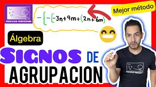 ✅SIGNOS de AGRUPACIÓN  MEJOR MÉTODO💯  ÁLGEBRA [upl. by Eillat]