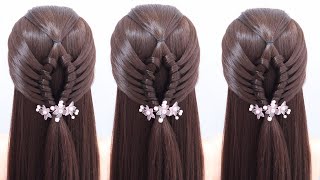 Most Amazing Open hairstyle for long hair  Beautiful hairstyle for girls  Simple hairstyle 2024 [upl. by Mailli]