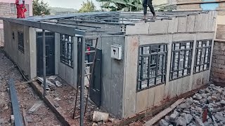 Building a Precast 3 Bedroom Rental House in Kirigiti Kiambu [upl. by Hecklau]