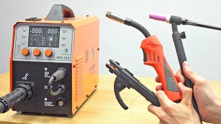 5 in 1 Multi Welder MIG TIG MMA  HITBOX MIG250 Unboxing and Test [upl. by Anilyx]