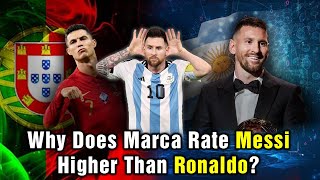 Why Does Marca Rate Messi Higher Than Ronaldo  Football News [upl. by Julide]