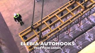 Automatic Hooks with Spring Loaded Latch with Big Bags 3  Smart Lifting Solutions  Elebia [upl. by Yretsym266]