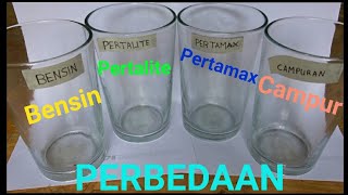 PERBEDAAN Pertamax  Pertalite  Bensin dan Campuran ke semuanya dari segi Warna [upl. by Heinrik857]