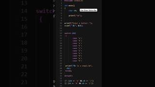 Vowel And Consonant Code In C Language In VS Codecodequestcoding clanguage ytshorts [upl. by Isawk]