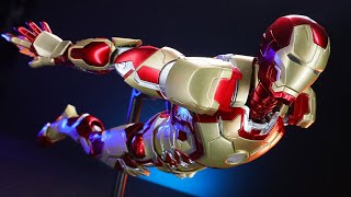 Big Statue Detail Small Scale Action Figure  THREEZERO DLX Iron Man Mk 42 [upl. by Peggi833]