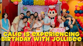 Calie is experiencing birthday with Jollibee [upl. by Eliott]