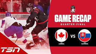 Canada vs Slovakia  2023 World Juniors Highlights [upl. by Aaren]