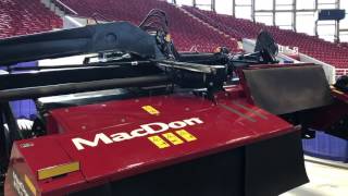 MacDon Mower Conditioner R113PT  2017 NC Farm Show 1 [upl. by Adnoluy]