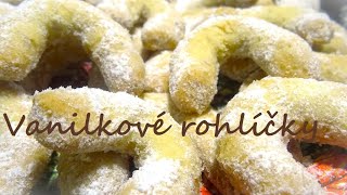 Vanilkové rohlíčky✨🥐 s lískovými ořechy 🌰 CUKROVÍ [upl. by Fanchie]