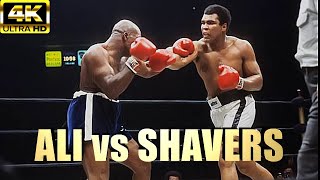 Muhammad Ali vs Earnie Shavers  LEGENDARY Highlights Boxing Fight  4K Ultra HD [upl. by Bubalo]