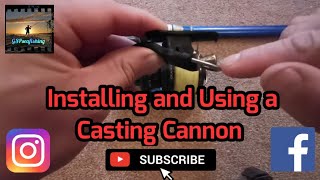 Sea Fishing UK  Installing and Using A Casting Cannon [upl. by Brenden]