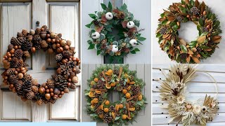 rustic fall wreath decor ideas [upl. by Atisor841]