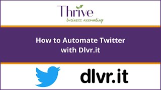 Tech Tips How To Automate Twitter with Dlvrit [upl. by Sage]