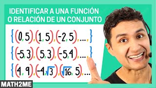 Identificar a una Función o Relación de un Conjunto [upl. by Trudie]