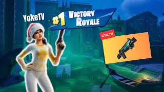 Solo VS Squad Using Mythic Gatekeeper Shotgun Only quotBuildquot Gameplay FORTNITE CHAPTER 5 SEASON 2 [upl. by Arundel]