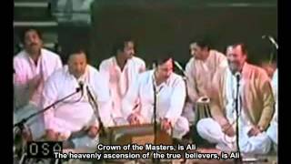 English subtitled Qawwali Ali Mawla Ali Mawla Ali Dam Dam Nusrat Fateh Ali Khan yom e ali 2011 [upl. by Enitnemelc]