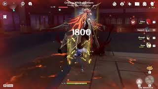 Diluc Versus La Signora Boss fight  Genshin Impact 21 [upl. by Apicella835]