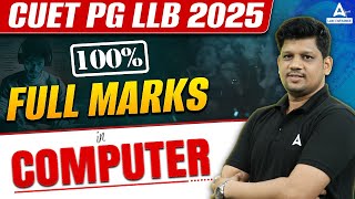 CUET PG LLB 2025  Complete Strategy To Get Full Marks in Computer  LLB Preparation 2025 [upl. by Llerod785]