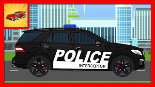 Alege Silueta  Masina de Politie  Animatii pentru Copii [upl. by Oijimer25]