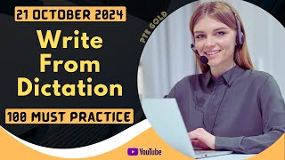 PTE Write From Dictation  OCTOBER 2024  MUST PRACTICE [upl. by Edra]