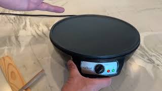 nutrichef Electric Griddle Crepe Maker Cooktop Nonstick 12 Inch Aluminum Hot Plate Review [upl. by Nafis473]