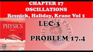 Problem 174 Resnick Halliday and Krane volume 1 Chapter 17 of Halliday Resnick and Krane Volume 1 [upl. by Aneehta]