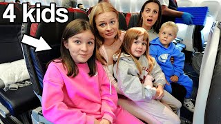 Flying to USA with 4 KIDS  Family Fizz [upl. by Lerret998]