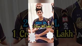 ShubmanGilltotaliplSalary2018to2024 cricketshortsipl shubmangillshortvideo [upl. by Nelad]