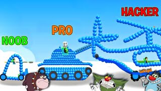 NOOB vs PRO vs HACKER In Draw Joust Again  Oggy And Jack  Android iOS Gameplay [upl. by Luedtke260]