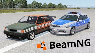 POLONEZ SZERSZEŃ VS POLSKA POLICJA w BEAMNGDRIVE quotPOLICE VS ROBBERSquot 102 [upl. by Aniat782]