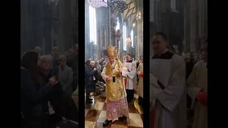 Easter Sunday 2023  St Stephens Cathedral  Cardinal Christoph Schonborn Shorts  THRESI VIENNA [upl. by Mather]