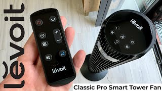 Levoit Classic Pro  The Best Smart Tower Fan 42inch Brushless [upl. by Cirek335]