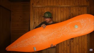 Is This The Craziest Surfboard Design Ever Meyerhoffer Longboard  Mini Mal Board Review Kook Shed [upl. by Leasa]