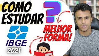 COMO ESTUDAR SOZINHO PARA O CONCURSO DO IBGE 2021 [upl. by Aisyram236]