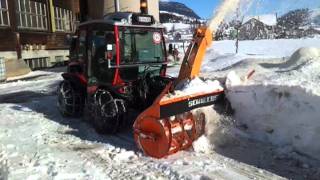 ANTONIO CARRARO mit Schneefräse [upl. by Gnap]