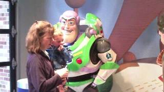 Buzz Lightyear amp Woody Toy Story 3 Signing autographs at Disney World Florida [upl. by Nashbar]