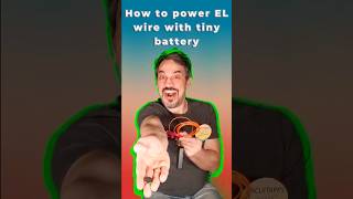 How To Use EL Wire With Coin Cell Battery [upl. by Morven]