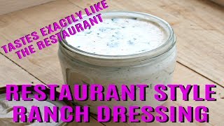 DIY Ranch Dressing Recipe Restaurant Style  Homemade Ranch Salad Dressing Recipe [upl. by Neo881]