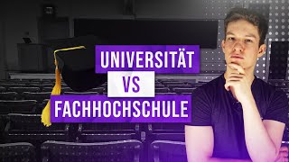 UNIVERSITÄT vs FACHHOCHSCHULE Was du vorher wissen solltest [upl. by Hadley]